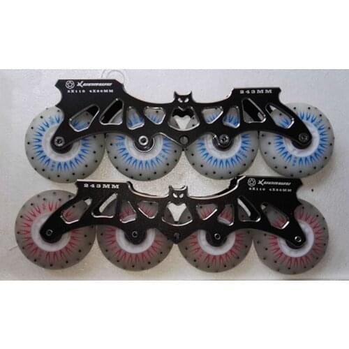 52 104 208 Firestone LED Flash Wheel with Inline Skates Frame Base Skate Rodas Green Blue Red Colorful Purple White 243mm Roller