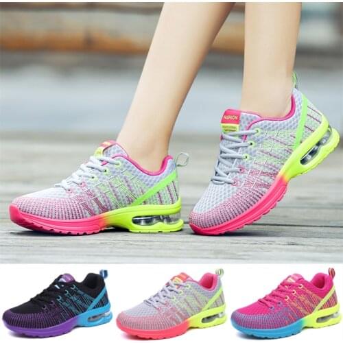 Running Shoes for Women Outdoor Breathable Fashion Womens Jogging Shoes Fitness Sneakers Colorful Air Cushion Sneaker Female