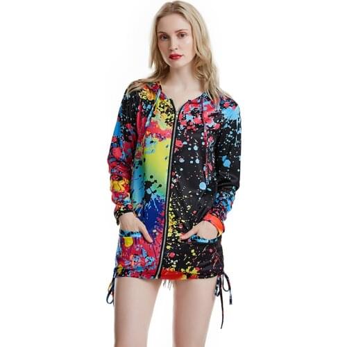 Print Bomber Jacket Women Print Zipper Up Harajuku Coat Spring 2021 Autumn Long Sleeve Basic Plus Size Biker Jackets Female