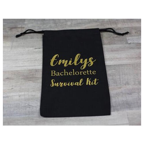 Lets Flamingle las vegas wedding Party Survival Hangover Kit jewelry muslin Bags Bachelorette hen bridal shower favors