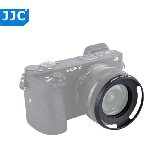 JJC Metal Lens Hood for SONY E PZ 16-50mm f3.5-5.6 OSS SELP1650/ NIKON 1 NIKKOR 10mm f/2.8/ SAMSUNG 20-50mm f/3.5-5.6 ED II Lens