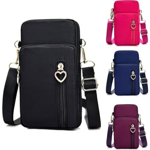 2020 New Mini Cute Women Handbag Travel Neck Shoulder Bags Three Layers Crossbody Bag For Keys Phone Passport Cards Wallets