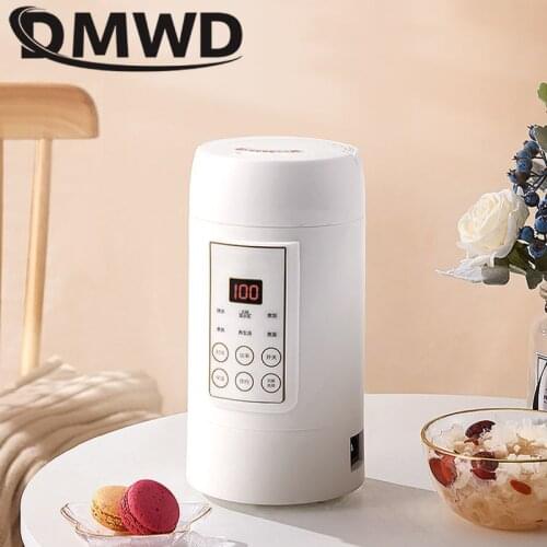 DMWD 110V/220V Multifunction Travel Electric Kettle Stainless Steel Noodle Hot Pot Soup Stew Slow Cooker Water Heating Boiler EU