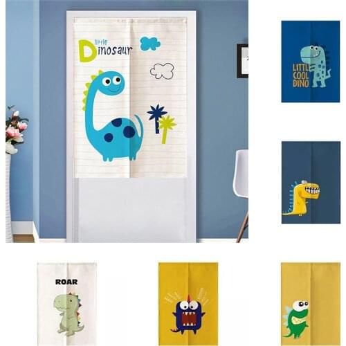 Cartoon Cloth Curtain Childrens Room Partition Curtain Kitchen Toilet Curtain Non Perforated Doorway Hanging Curtain
