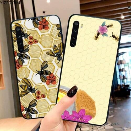 Golden Honeycomb Honey Bee Soft Phone Case Capa for Xiaomi Mi Note 10 Lite Mi 9T Pro xiaomi 10 10 CC9 Pro 9SE