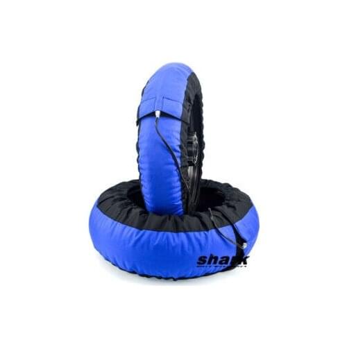Non-Digital Motorcycle Tire Warmer Set 120 / 190 Front and Rear Race Black&Blue