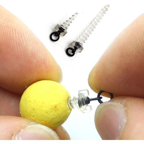 20PCS Carp Fishing Accessories Used with Hook Stops Beads Stoper Hair Chod Ronnie Rig Pop UP Boilies Stop Bait Screw