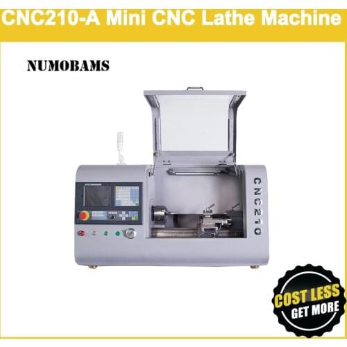 NUMOBAMS CNC210-A 1200W Servo Motor DIY Mini Metal CNC Lathe Machine