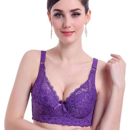 Plus Size bra sexy bralette crop top Underwear push up strap bra bh lace Female bra Lingerie Brassiere sujetador biustonosz