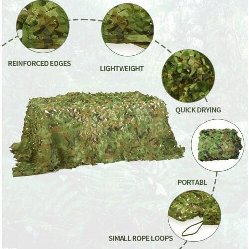 5x4m Military Camouflage Net Anti Aerial Photography Net Decorative Net Hunting Net Awning Outdoor Net Cover Tent Camping Shed