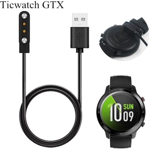 Smart Watch Dock Charger Adapter for Ticwatch GTX Magnetic USB Charging Cable Base Cord Wire for Ticwatch GTX Smart Watch