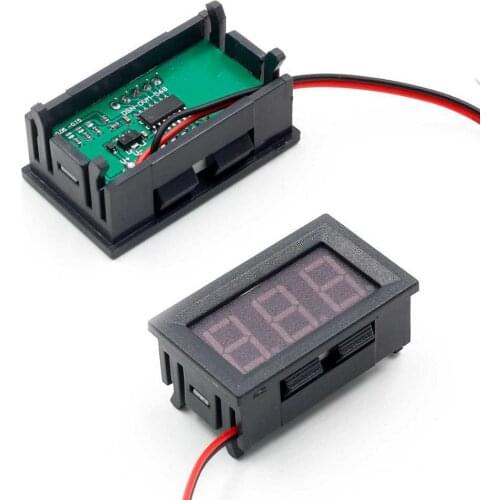 LED Digital Voltmeter Direct Power Supply 4.5-30.0V Voltage Panel Meter Accurate Measurement With Reverse Connection Protection