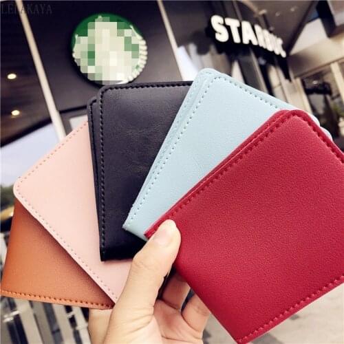 Vintage Card Holder Solid PU Leather Drivers License Bag Card Cover Unisex Folder Wallet Card Organizer Case travel purse bag