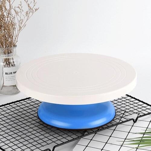 Cake Rotatable Stand Food Grade Low Noise Plastic Cake Stand Small Round Decorating Turntable for Kitchen