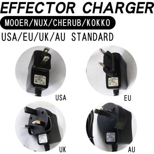 MOOER effect charger NUX Cherub KOKKO USA standard EU standard UK standard AU standard general charging head