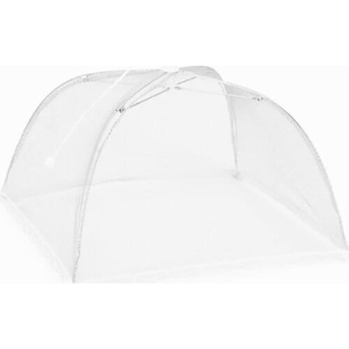 1pc Large Pop-Up Mesh Screen Protect Food Cover Tent Dome Net Umbrella Picnic Kitchen Folded Mesh Anti Fly Mosquito Umbrella