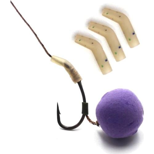 20pcs Carp fishing Accessories Short line aligners D Rig kickers hooks sleeve anti tangle sleeve for hair ronnie rigs end tackl