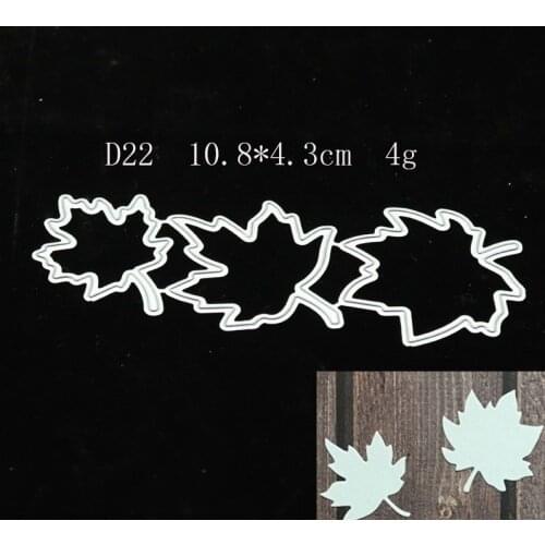 2021 Leaves Metal Cutting Dies DIY Scrapbooking Paper Photo Album Crafts Knife Mould Cards Embossing Mold Stencils for Decor
