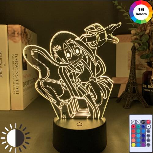 3d Lamp Anime My Hero Lamp for Bedroom Child Kids Toys Decoration Birthday Gift Led Night Light Academia Christmas Decoration