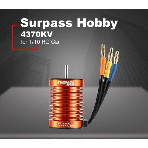 SURPASS HOBBY F540 Brushless Motor Waterproof Sensorless Motor 4370KV For 1/10 RC Car Truck Part Accessories