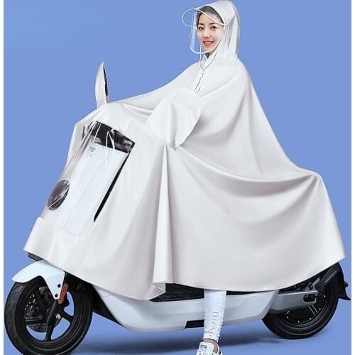 High Quality Motorcycle Bicycle Bike Raincoat Hooded Waterproof Rainwear Poncho Electric Vehicle Rain Coat