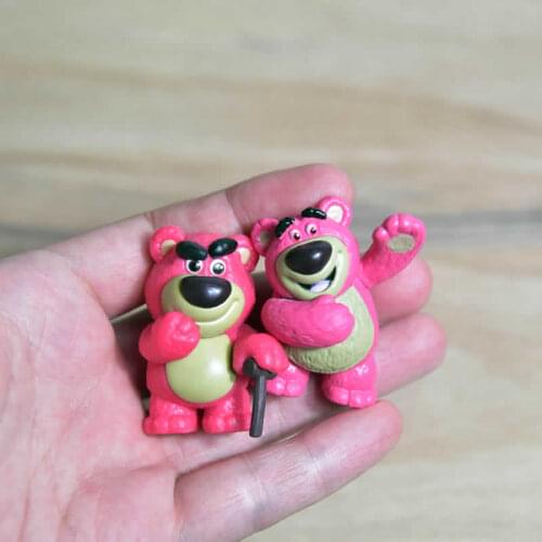 Disney 1set Toy Story Figure Toys Lotso Huggin Bear Posture Model Anime Collection Figurine Doll Figurine For Kids Gifts