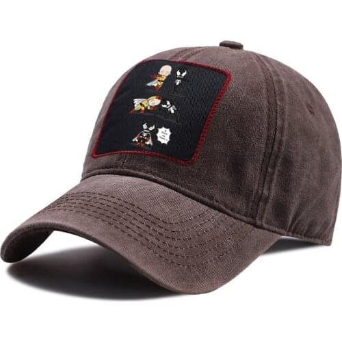 One Punch Man Cartoon Print Riding Hats Baseball Cotton Hip Hop Cap Summer Adjustable Baseball Caps Unisex Outdoor Snapback Hat