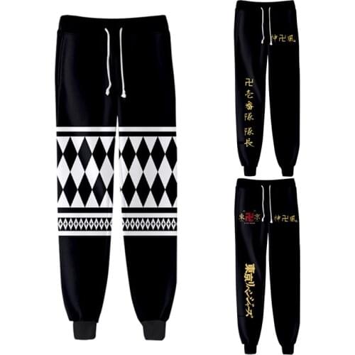Anime Tokyo Revengers Pants Ryuguji Ken Cosplay Costume 3D Printing Casual Trousers Hip Hop Pantalon Sweatpants Women Men