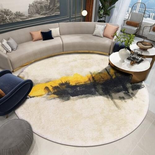 Nordic Round Carpets for Living Room Bedroom Round Rug Modern Sofa Coffee Table Mat Home Decorative Chinese Style Carpet Study