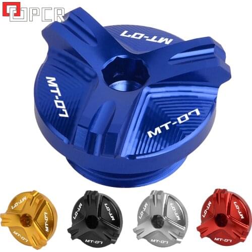 Motorcycle CNC Oil Filler Cap Plug For Yamaha MT-07 MT07 Tracer FZ07 2014-2017 2018 5 Colors For Option