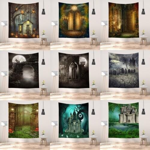 Magic Gate Printed Tapestry Decorative Mandala Tapestry Indian Home Decor Door Pattern Hippie Wall Hanging Blanket