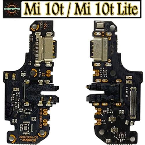 New For Xiaomi Mi 10T Lite USB Charging Port Flex Cable Dock Plug Connect Board Replacement For Xiaomi Mi 10T Charger Port Board