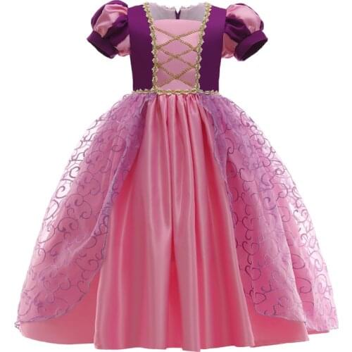 New Kids Baby Girl Princess Dresses for Party Costumes Evening Dress for Girls Embroidery Flower Ball Gown Children Clothing