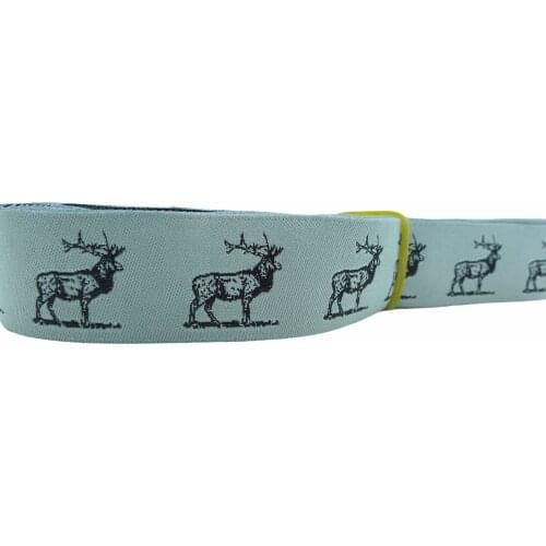 10 Meters 7/8'' 22mm Elk Dog Collar Woven Jacquard Ribbon Wholesale