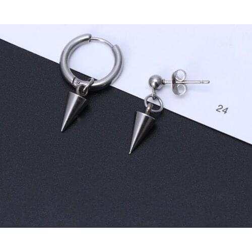 Punk Titanium Steel Korean Jewelry KPOP Idols Bangtang Boys Jin V Drop Earrings E56A