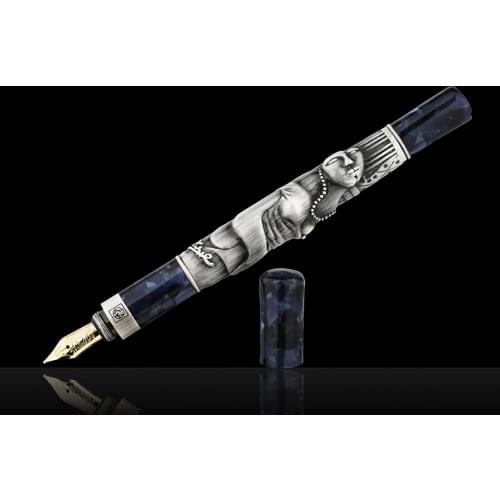 Picasso Blue Period 14K Gold Medium Nib Fountain Pen 88 Dream Collection Series with Original Gift Box for Writing Collection