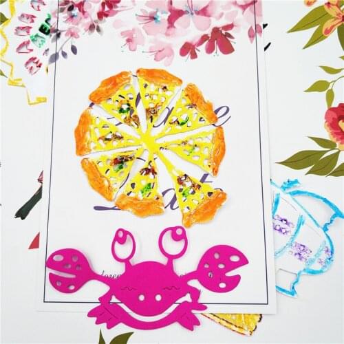 Pizza Craft Metal Cutting Die Stencil Mold Scrapbook Album Paper Card Craft Embossing Die Cuts DIY Puzzle Handicrafts