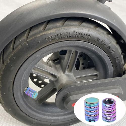 2pcs Valve Stem Cap Dust-proof Electric Scooter Protective Cover Tyre Accessories Portable Waterproof Cycling Elements
