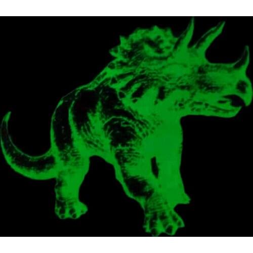Patches Noctilucent Dinosaur Stickers for Clothes Thermal Transfer Printing Pattern DIY Decoration Luminous Style Animal Patch