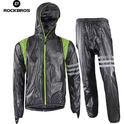 ROCKBROS Waterproof Cycling Bicycle Jersey Raincoat Hiking Jacket Reflective Unisex Breathable Camping Sport Clothes Equipment