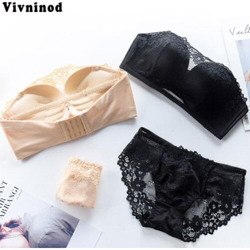 Women Wireless Thin Breathable Comfortable Lingerie Sets Non-slip Lingerie 1/2 Cup Intimates Small Chest One-Piece Seamless Bras