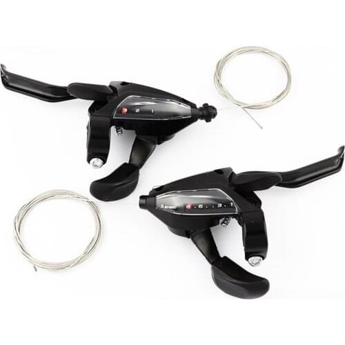 1 Pair EF500-8 Bicycle Derailleur Quick Changing Visual Window Black 24-Speed MTB Gear Shifter for Mountain Bike MTB Gear Shifte