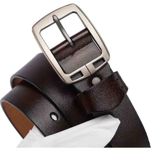 105 130 140 150 160 170cm Big Plus Size Men Belt Cow Genuine Leather Strap High Quality Jeans Long Pin Buckle Waistband Belts