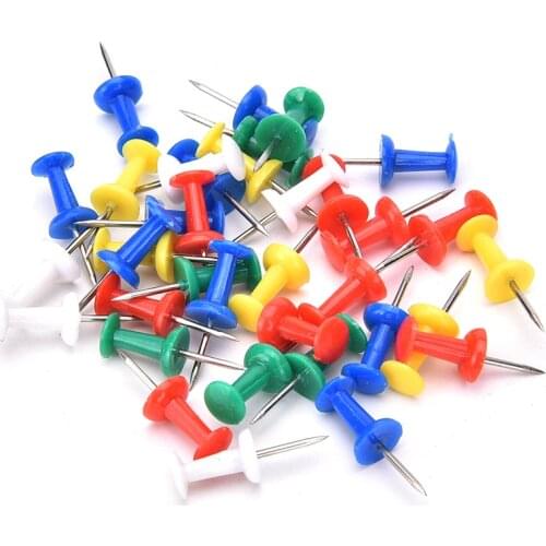 80Pcs Multi Color Push Pins For Wooden Framed Cork Pin Notice Memo Board School Stationery Supplies