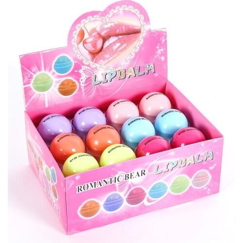 Ball Lip Balm Makeup Baby Lips Balm A Levre Cute Fruity Flavor Lipbalm Natural Plant Nutritious Lips Care