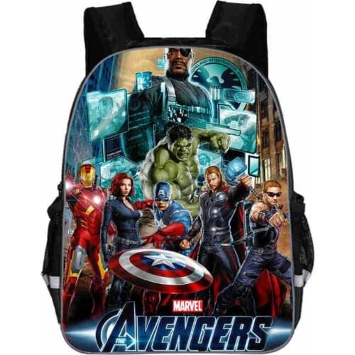 Disney Mochilas Avengers backpack For Teenage Boys Children School Bags Heroes Cartoon Backpack Captin America Bags 11-18-inch