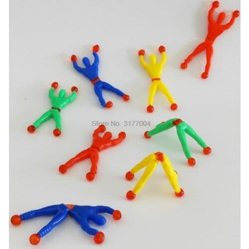 DHL 5000PCS Funny Flexible Climb Men Sticky Wall Toy Climbing Flip Plastic Man Toy For Children Attractive Classic Gift