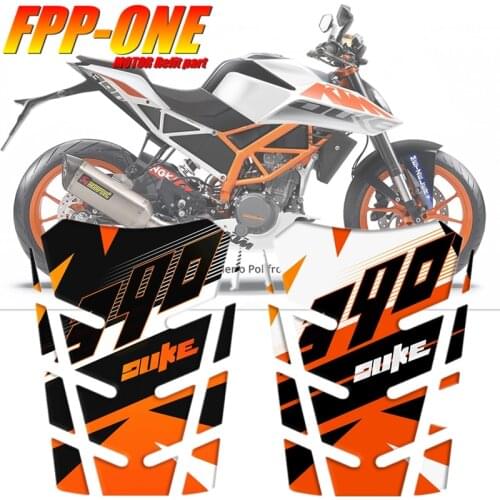 FOR KTM DUKE 390 RC 390 2014-2018 Motorcycle Accessories 3D Fuel Tank Protection Guard Decal Sticker DUKE390 RC390