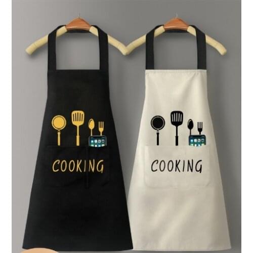 Hot sale apron home kitchen cooking waist waterproof and oil-proof fashion female Japanese cute Korean work mens overalls custo