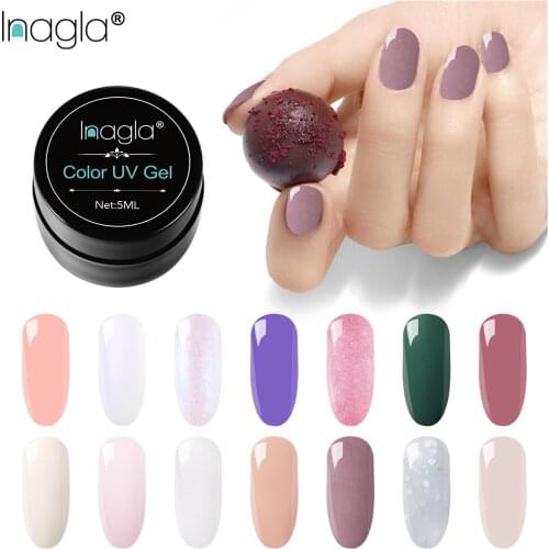 Inagla Color Gel Paint UV Nail Gel Soak Off led Gel Lacquer 109 Color Glitter Painting Gel Nail Art Manicure Nail Polish